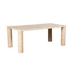 Ida Travertine Stone 200cm Dining Table with Cylindrical Legs Ida Travertine Stone 200cm Dining Table with Cylindrical Legs