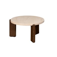 Ida Small Nesting Coffee Table with Travertine Stone Top Ida Small Nesting Coffee Table with Travertine Stone Top
