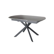 Sintered Stone 140-200cm Twist Extending Dining Table in Grey Sintered Stone 140-200cm Twist Extending Dining Table in Grey