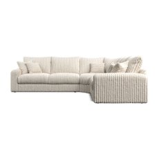Chunky Cord Cream Left Hand Facing Large Corner Sofa Group Chunky Cord Cream Left Hand Facing Large Corner Sofa Group