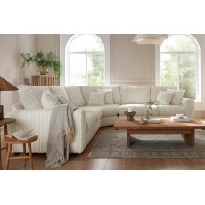 Chunky Cord Cream Large Corner Sofa Group Chunky Cord Cream Large Corner Sofa Group