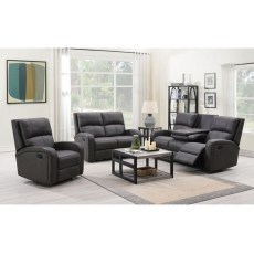Silva Soft Touch Fabric Recliner 2 Seater Sofa Silva Soft Touch Fabric Recliner 2 Seater Sofa