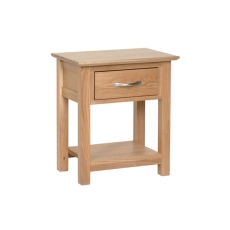 Moda Solid Oak 1 Drawer Night Stand Table