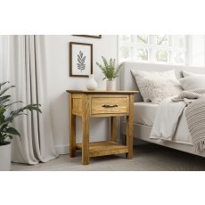 Moda Solid Oak 1 Drawer Night Stand Table Moda Solid Oak 1 Drawer Night Stand Table