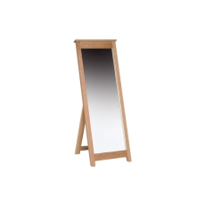 Moda Solid Oak Cheval Mirror