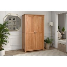 Moda Solid Oak Hanging Wardrobe Moda Solid Oak Hanging Wardrobe