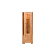 Moda Solid Oak Corner Display Cabinet