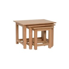 Moda 100% Solid Oak Nest Of Tables Moda 100% Solid Oak Nest Of Tables