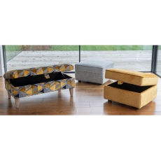 Alstons Fairmont Legged Ottoman Stool