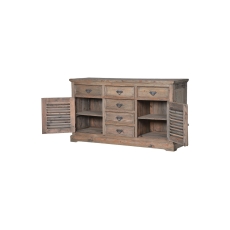 Colonial Reclaimed Pine Louvred Sideboard