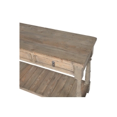 Colonial Reclaimed Pine 3 Drawer Console Table