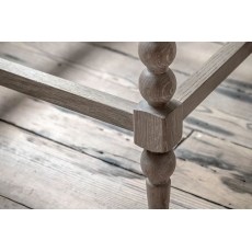 Gallery Direct Artisan Limewash Oak Bar Stool with Bobbin Detail Gallery Direct Artisan Limewash Oak Bar Stool with Bobbin Detail