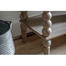 Gallery Direct Artisan Limewash Oak Console Table with Bobbin Detail Gallery Direct Artisan Limewash Oak Console Table with Bobbin Detail