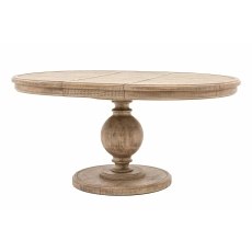 Gallery Direct Vancouver Rustic Pine Round Extending 120-160cm Dining Table Gallery Direct Vancouver Rustic Pine Round Extending 120-160cm Dining Table