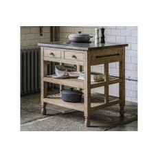 Gallery Direct Vancouver Rustic Pine Small Kitchen Island with Marble Top Gallery Direct Vancouver Rustic Pine Small Kitchen Island with Marble Top