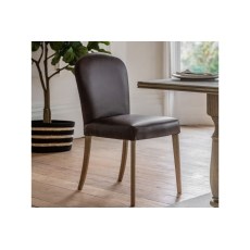 Gallery Direct Hinton Brown Leather Dining Chair Gallery Direct Hinton Brown Leather Dining Chair