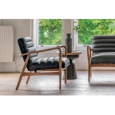 Gallery Direct Datsun Antique Ebony Leather Armchair Gallery Direct Datsun Antique Ebony Leather Armchair