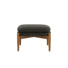 Gallery Direct Datsun Charcoal Boucle Fabric Footstool Gallery Direct Datsun Charcoal Boucle Fabric Footstool