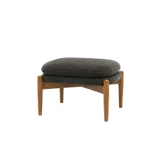Gallery Direct Datsun Charcoal Boucle Fabric Footstool Gallery Direct Datsun Charcoal Boucle Fabric Footstool