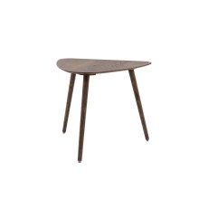 Gallery Direct Hatfield Smoked Oak 80cm Small Triangular Dining Table Gallery Direct Hatfield Smoked Oak 80cm Small Triangular Dining Table