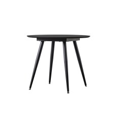 Gallery Direct Astley 90cm Round Black Oak Dining Table Gallery Direct Astley 90cm Round Black Oak Dining Table