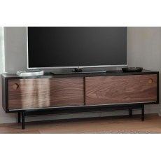 Gallery Direct Barbican Walnut & Black Wood TV Media Unit Gallery Direct Barbican Walnut & Black Wood TV Media Unit