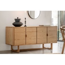 Gallery Direct Craft Natural Oak Large Sideboard Gallery Direct Craft Natural Oak Large Sideboard
