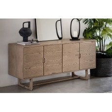 Gallery Direct Craft Smoked Oak Large Sideboard Gallery Direct Craft Smoked Oak Large Sideboard