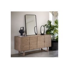 Gallery Direct Craft Smoked Oak Large Sideboard Gallery Direct Craft Smoked Oak Large Sideboard