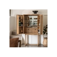 Gallery Direct Craft Natural Oak Cocktail Cabinet Gallery Direct Craft Natural Oak Cocktail Cabinet