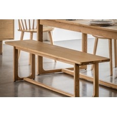 Gallery Direct Craft Natural Oak Dining Bench Gallery Direct Craft Natural Oak Dining Bench