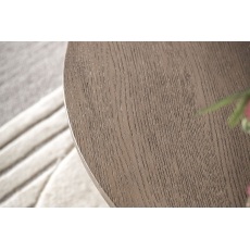 Gallery Direct Craft Smoked Oak Round Coffee Table Gallery Direct Craft Smoked Oak Round Coffee Table
