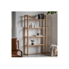 Gallery Direct Craft Natural Oak Large Open Display Unit Gallery Direct Craft Natural Oak Large Open Display Unit