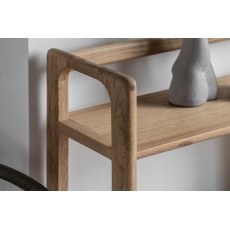 Gallery Direct Craft Natural Oak Small Open Display Unit Gallery Direct Craft Natural Oak Small Open Display Unit
