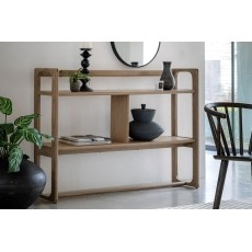 Gallery Direct Craft Smoked Oak Small Open Display Unit Gallery Direct Craft Smoked Oak Small Open Display Unit