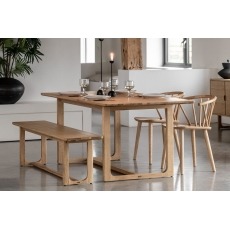 Gallery Direct Craft Natural Oak Dining Table Set & 4 Chairs Gallery Direct Craft Natural Oak Dining Table Set & 4 Chairs