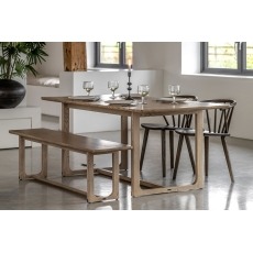 Gallery Direct Craft Smoked Oak Dining Table Set & 4 Chairs Gallery Direct Craft Smoked Oak Dining Table Set & 4 Chairs