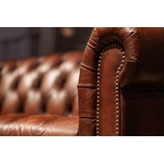 Buckingham Leather Chesterfield 2 Seater Sofa in Vintage Cognac Buckingham Leather Chesterfield 2 Seater Sofa in Vintage Cognac