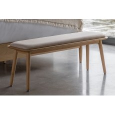 Gallery Direct Hatfield Natural Oak Upholstered Bench Gallery Direct Hatfield Natural Oak Upholstered Bench