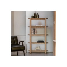 Gallery Direct Hatfield Natural Oak Tall Open Display Unit Gallery Direct Hatfield Natural Oak Tall Open Display Unit