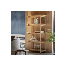Gallery Direct Hatfield Natural Oak Tall Open Display Unit Gallery Direct Hatfield Natural Oak Tall Open Display Unit