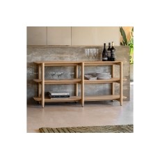 Gallery Direct Hatfield Natural Oak Wide Open Display Unit Gallery Direct Hatfield Natural Oak Wide Open Display Unit