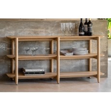 Gallery Direct Hatfield Natural Oak Wide Open Display Unit Gallery Direct Hatfield Natural Oak Wide Open Display Unit