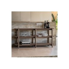 Gallery Direct Hatfield Smoked Oak Wide Open Display Unit Gallery Direct Hatfield Smoked Oak Wide Open Display Unit