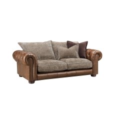 Atlantis Fabric & Leather Mix Standard Back 3.5 Seater Sofa Atlantis Fabric & Leather Mix Standard Back 3.5 Seater Sofa