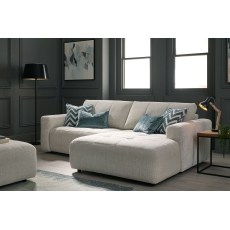 Opulent Fabric Modular Sofa with Chaise End Opulent Fabric Modular Sofa with Chaise End