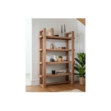 Oakley Reclaimed Wood Open Display Bookcase in Rustic Buff Finish Oakley Reclaimed Wood Open Display Bookcase in Rustic Buff Finish