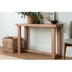 Oakley Reclaimed Wood Console Table in Rustic Buff Finish Oakley Reclaimed Wood Console Table in Rustic Buff Finish