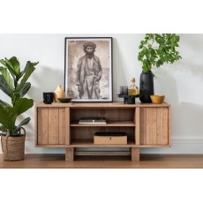Oakley Reclaimed Wood TV Unit in Rustic Buff Finish Oakley Reclaimed Wood TV Unit in Rustic Buff Finish