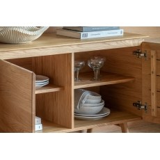Gallery Direct Madrid Sideboard in Oak Gallery Direct Madrid Sideboard in Oak